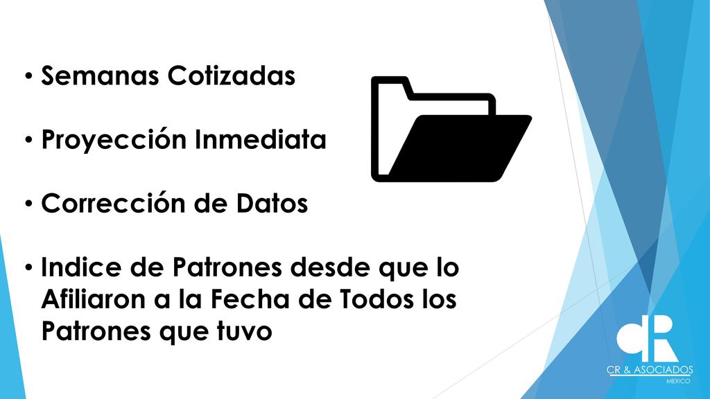 Semanas Cotizadas Proyección Inmediata. Corrección de Datos.