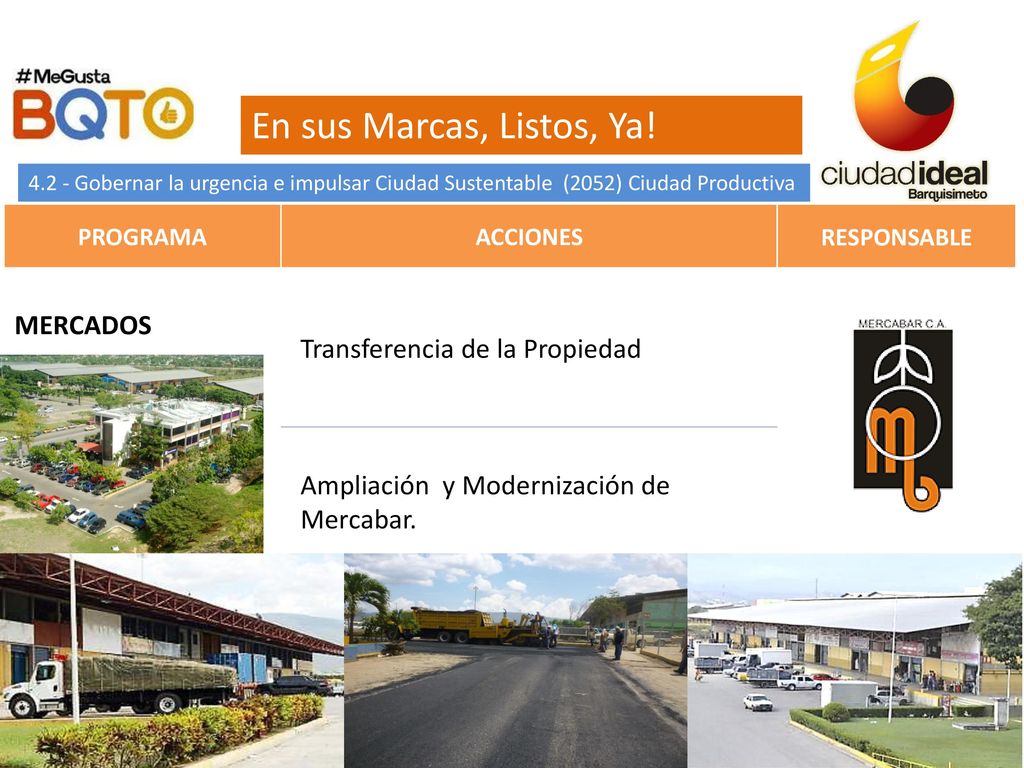 En sus Marcas, Listos, Ya! Transferencia de la Propiedad MERCADOS