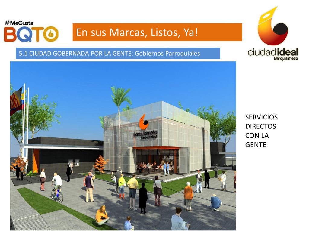 En sus Marcas, Listos, Ya! SERVICIOS DIRECTOS CON LA GENTE