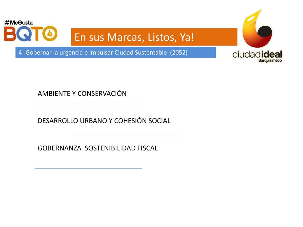En sus Marcas, Listos, Ya! AMBIENTE Y CONSERVACIÓN