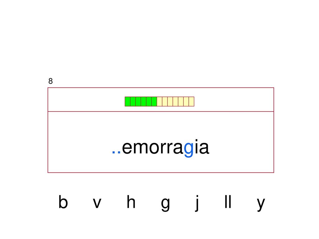 8 ..emorragia b v h g j ll y
