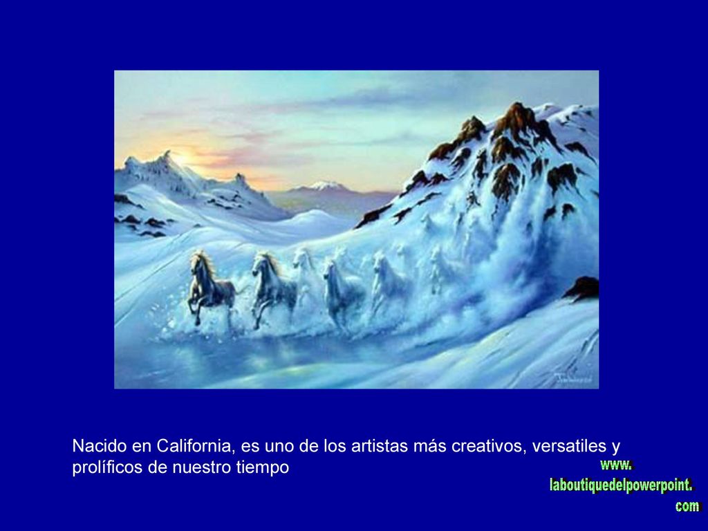 Nacido en California, es uno de los artistas más creativos, versatiles y prolíficos de nuestro tiempo