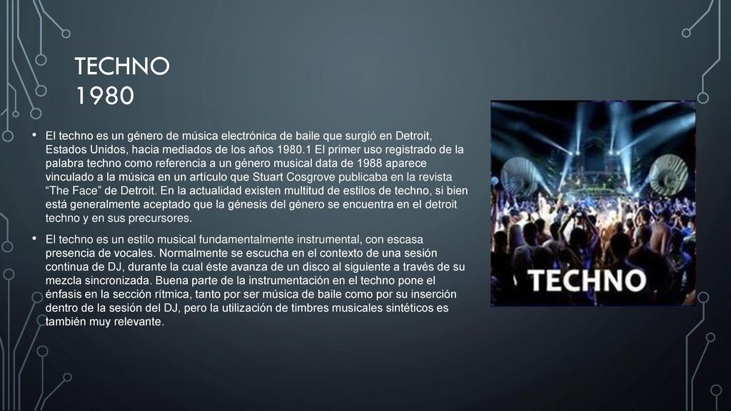 Música Electrónica ppt descargar