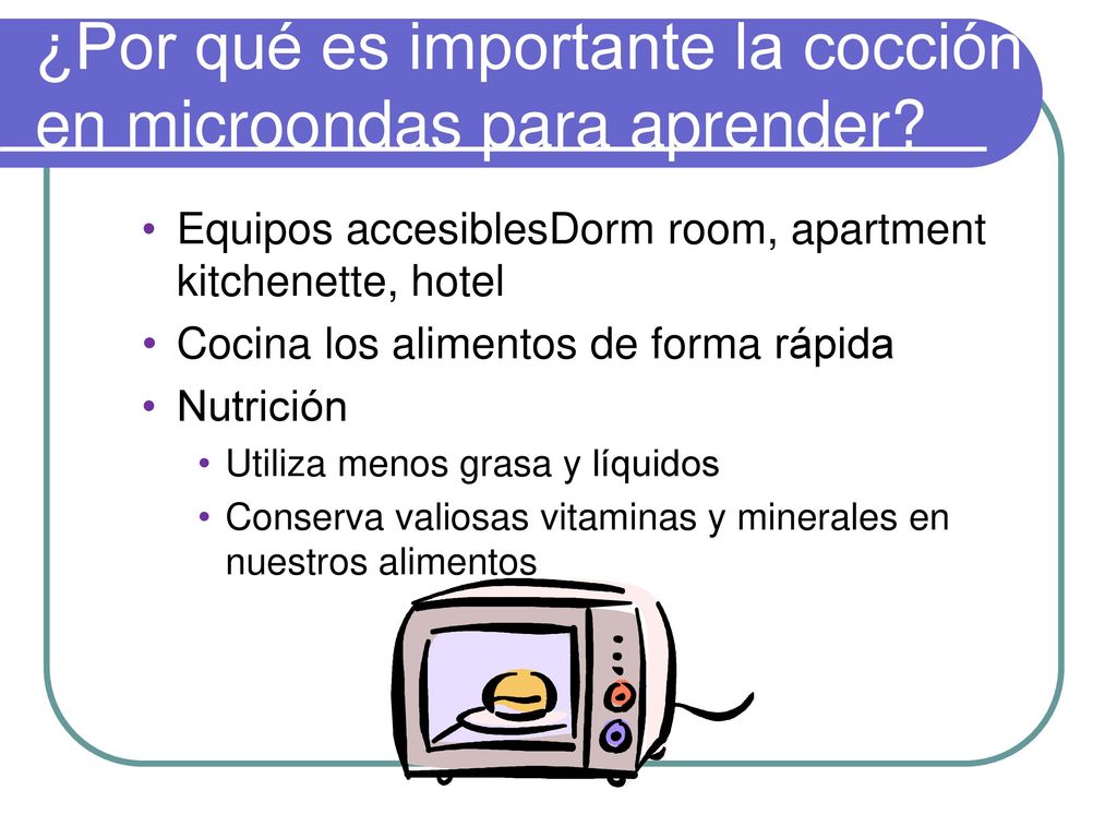 ¿Por qué es importante la cocción en microondas para aprender