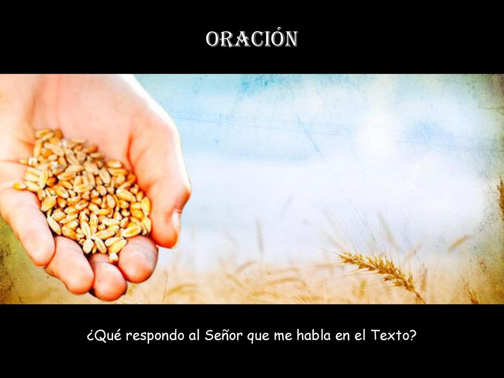 ¿Qué respondo al Señor que me habla en el Texto