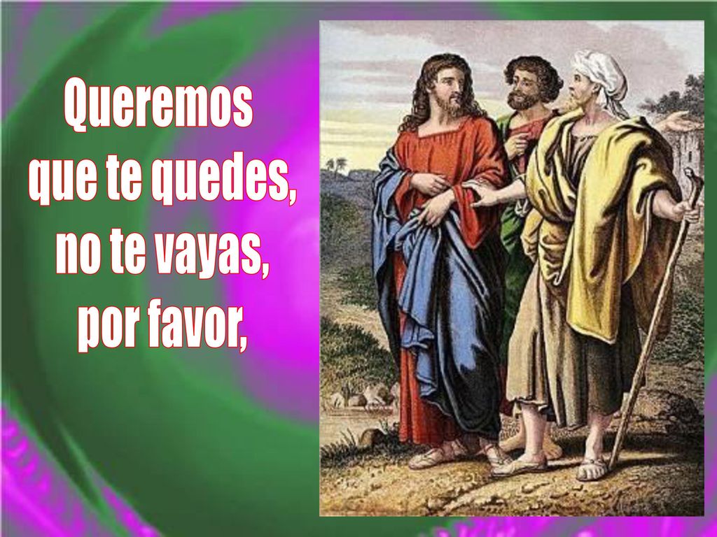 Queremos que te quedes, no te vayas, por favor,
