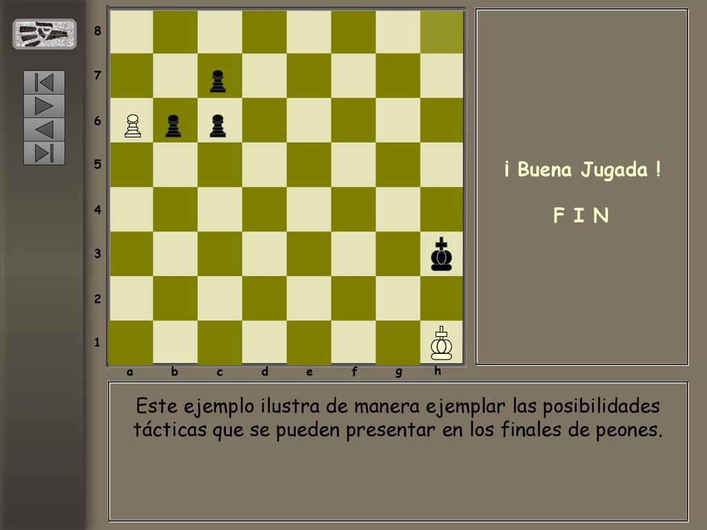 a. b. c. d. e. f. g. h. ¡ Buena Jugada ! F I N.