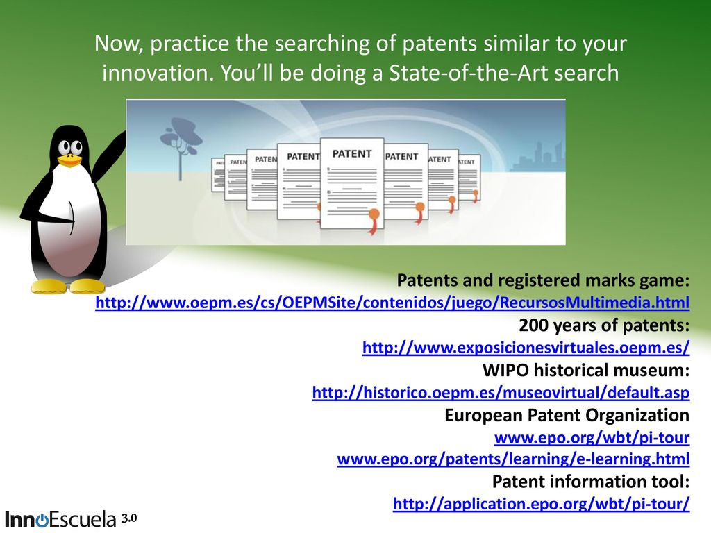 Now, practice the searching of patents similar to your innovation