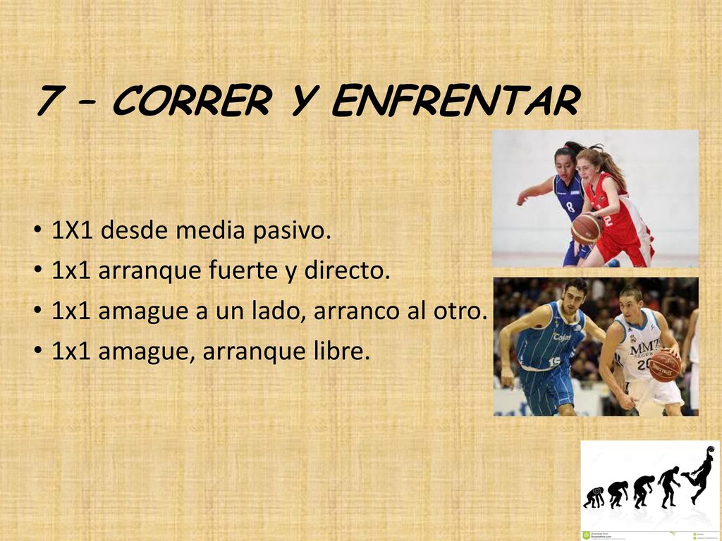 7 – CORRER Y ENFRENTAR 1X1 desde media pasivo.