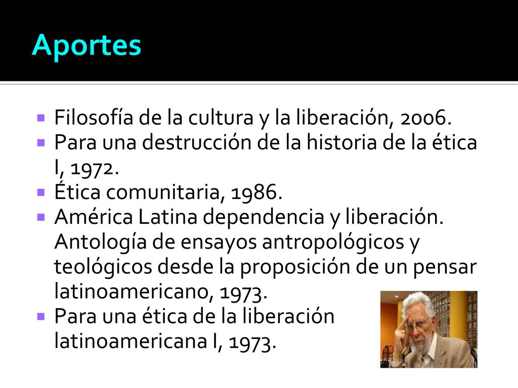 Aportes Filosofía de la cultura y la liberación, 2006.