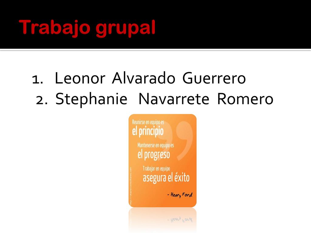 Trabajo grupal 1. Leonor Alvarado Guerrero 2. Stephanie Navarrete Romero