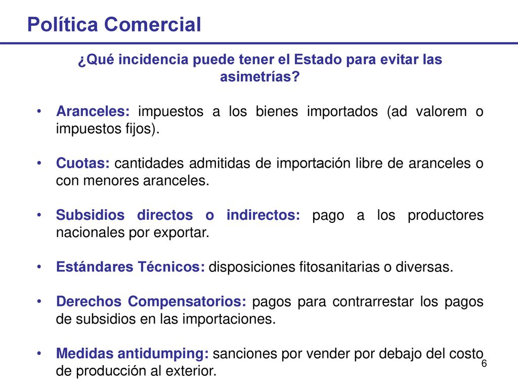 ¿Qué incidencia puede tener el Estado para evitar las asimetrías