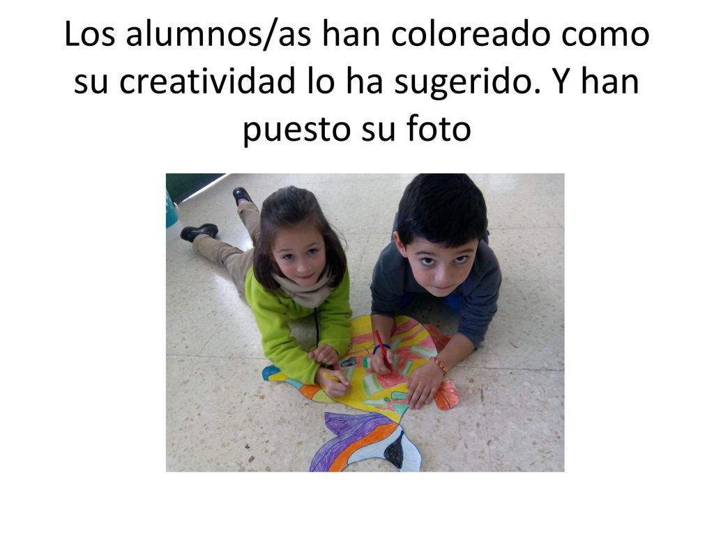 Los alumnos/as han coloreado como su creatividad lo ha sugerido
