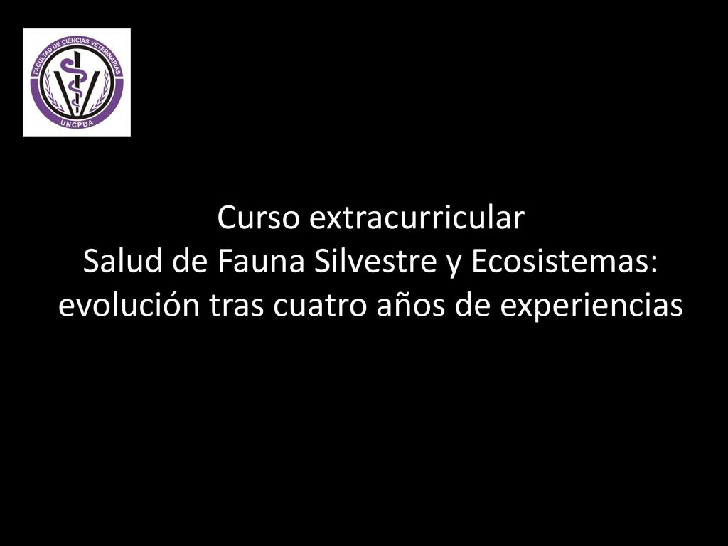 Curso extracurricular Salud de Fauna Silvestre y Ecosistemas: evolución tras cuatro años de experiencias