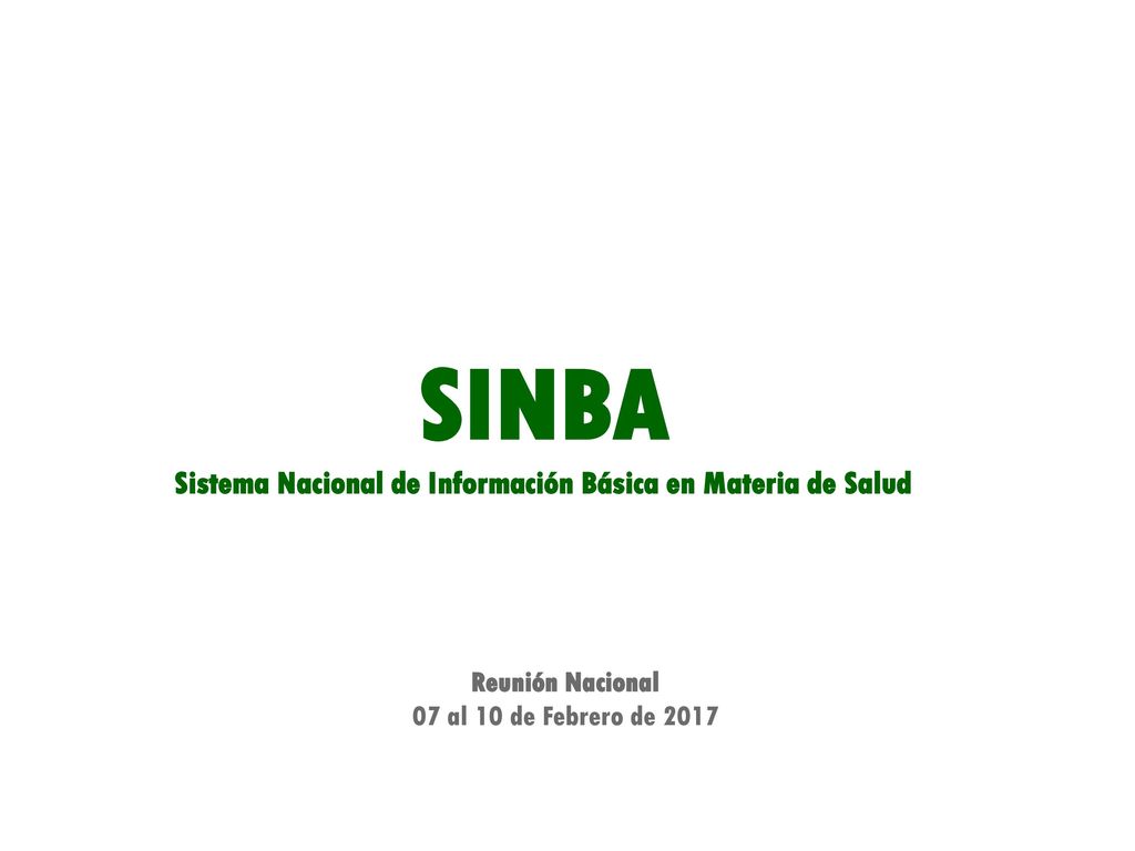 Sistema Nacional de Información Básica en Materia de Salud