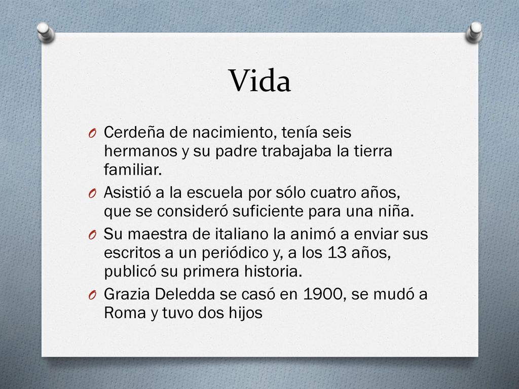 Vida Cerdeña de nacimiento, tenía seis hermanos y su padre trabajaba la tierra familiar.
