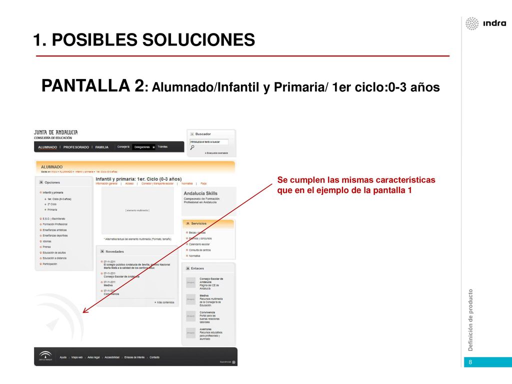 PANTALLA 2: Alumnado/Infantil y Primaria/ 1er ciclo:0-3 años