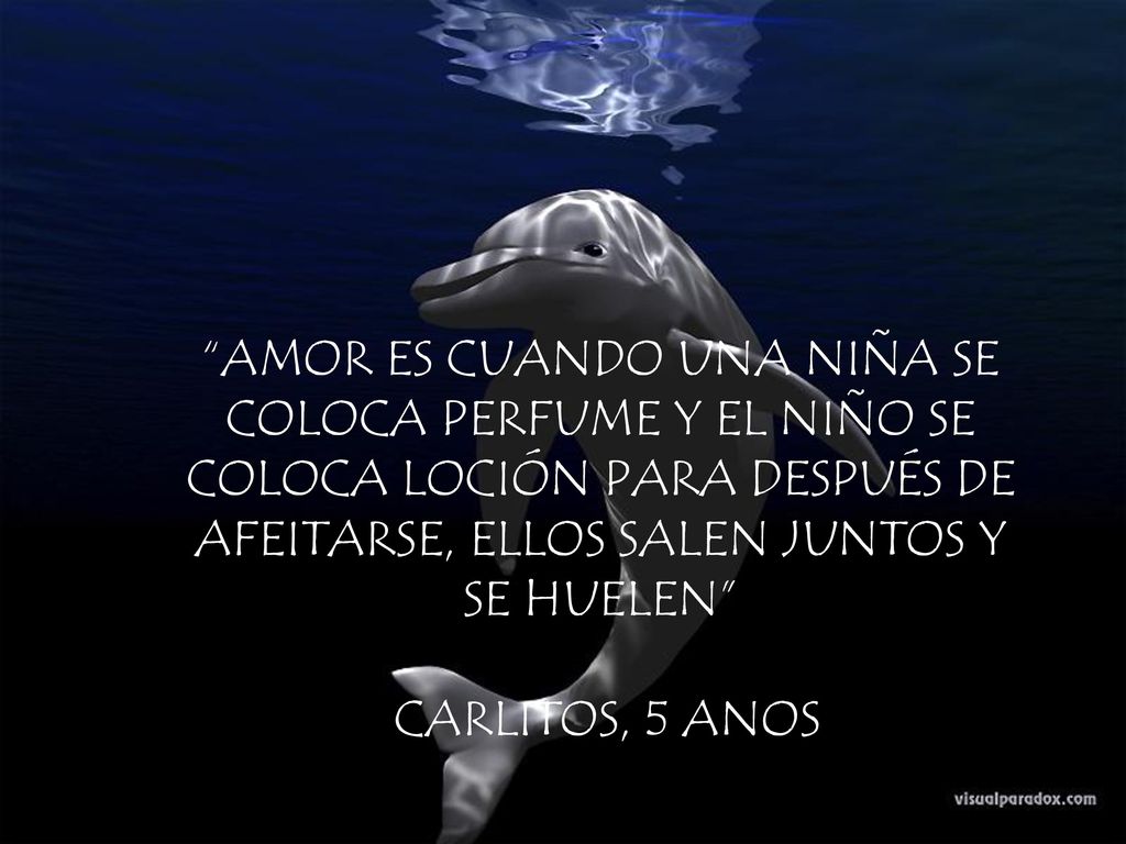 AMOR ES CUANDO UNA NIÑA SE COLOCA PERFUME Y EL NIÑO SE COLOCA LOCIÓN PARA DESPUÉS DE AFEITARSE, ELLOS SALEN JUNTOS Y SE HUELEN