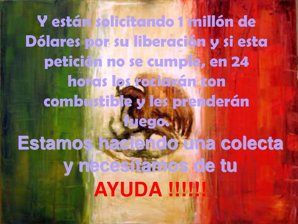 Estamos haciendo una colecta y necesitamos de tu AYUDA !!!!!!