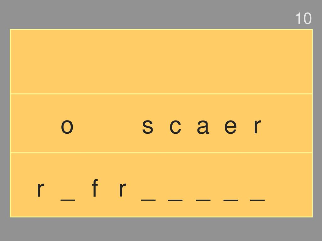 10 o s c a e r r _ f r _ _ _ _ _