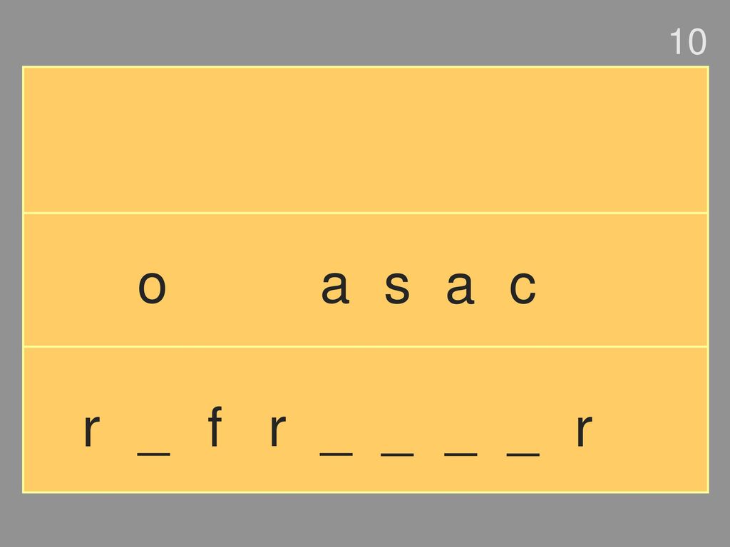 10 o a s a c r _ f r _ _ _ _ r