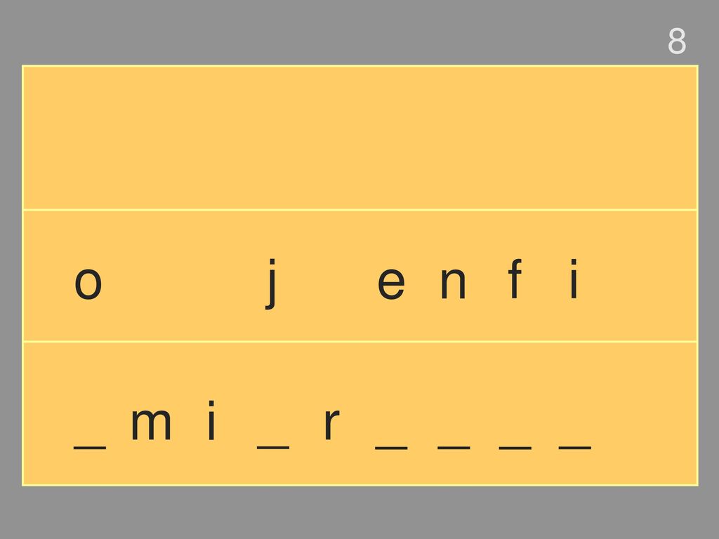 8 o j e n f i _ m i _ r _ _ _ _