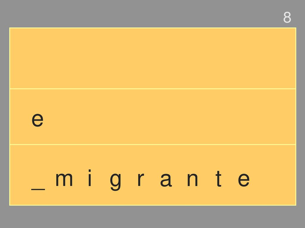 8 e _ m i g r a n t e