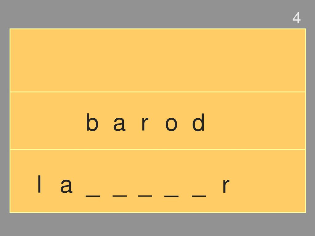 4 b a r o d l a _ _ _ _ _ r