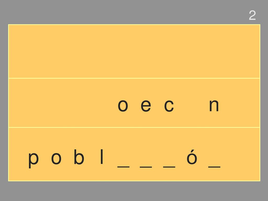 2 o e c n p o b l _ _ _ ó _