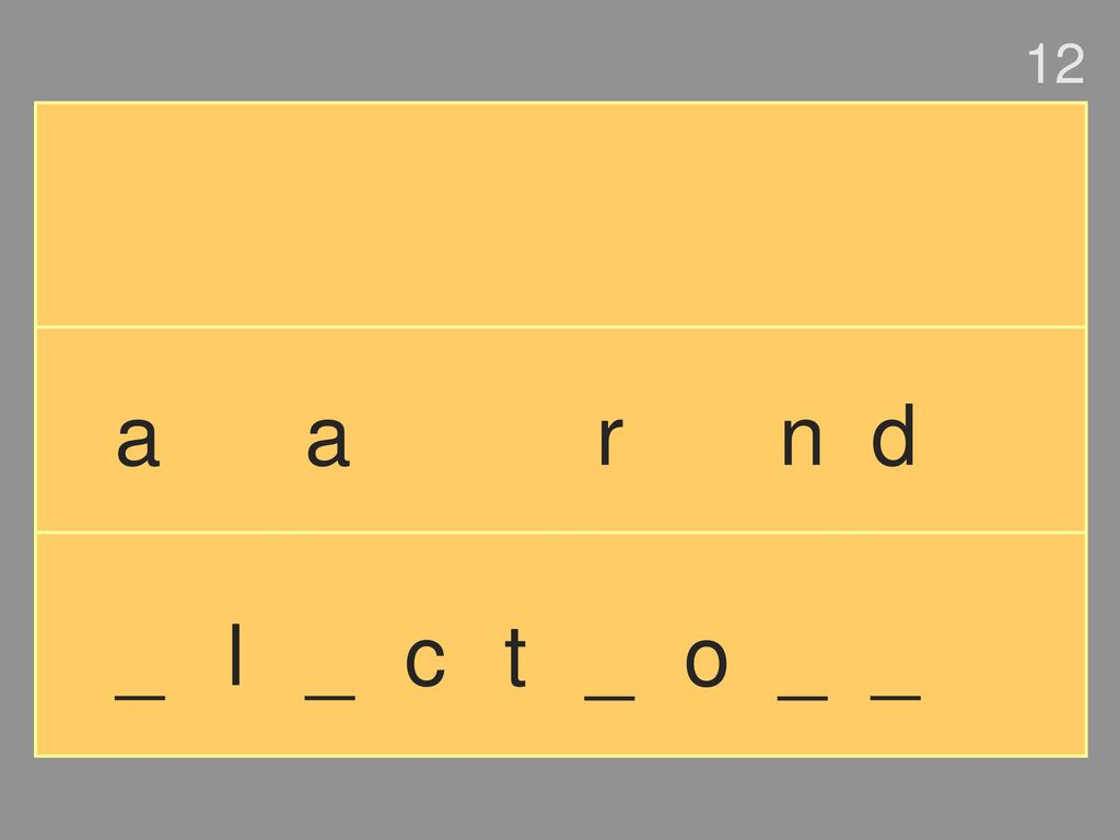 12 a a r n d _ l _ c t _ o _ _