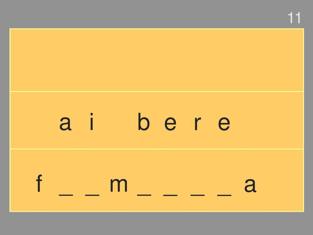 11 a i b e r e f _ _ m _ _ _ _ a