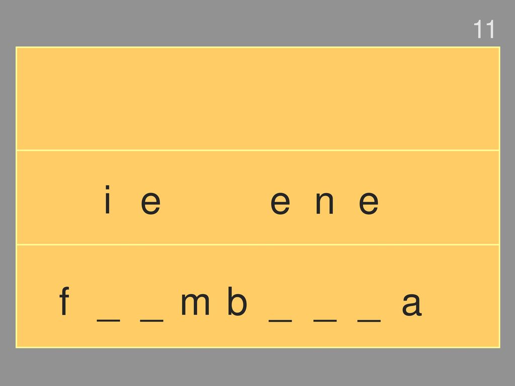 11 i e e n e f _ _ m b _ _ _ a