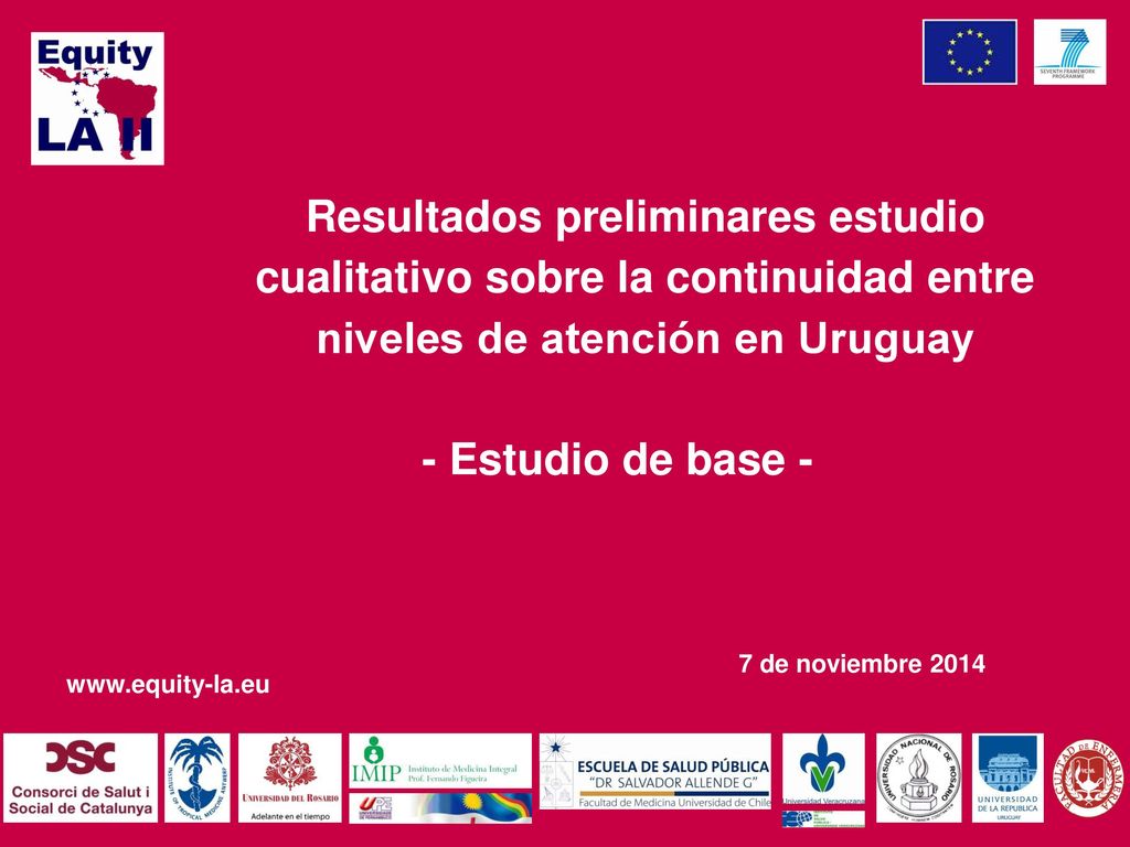 Resultados preliminares estudio cualitativo sobre la continuidad entre niveles de atención en Uruguay