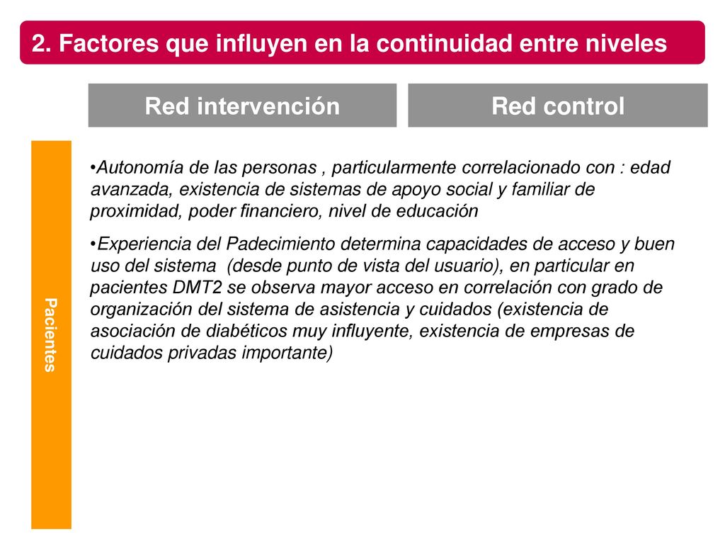 2. Factores que influyen en la continuidad entre niveles