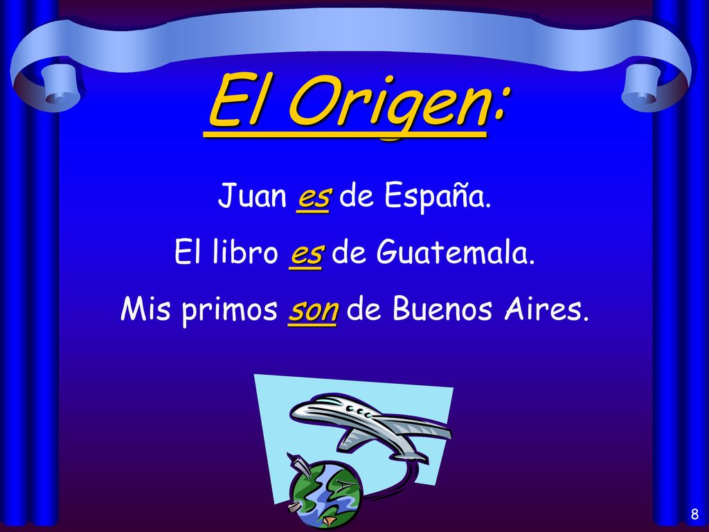 El Origen: Juan es de España. El libro es de Guatemala.