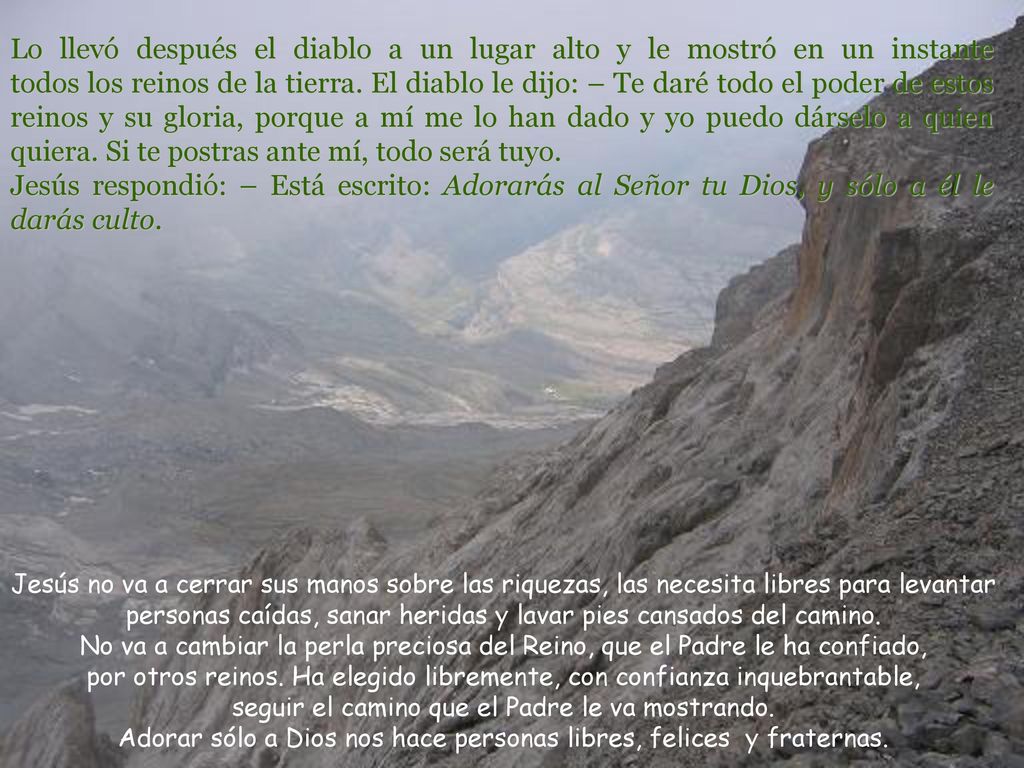 por otros reinos. Ha elegido libremente, con confianza inquebrantable,