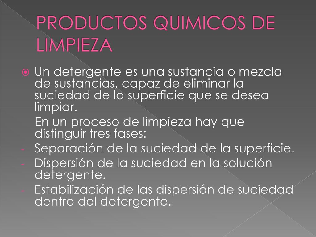 PRODUCTOS QUIMICOS DE LIMPIEZA