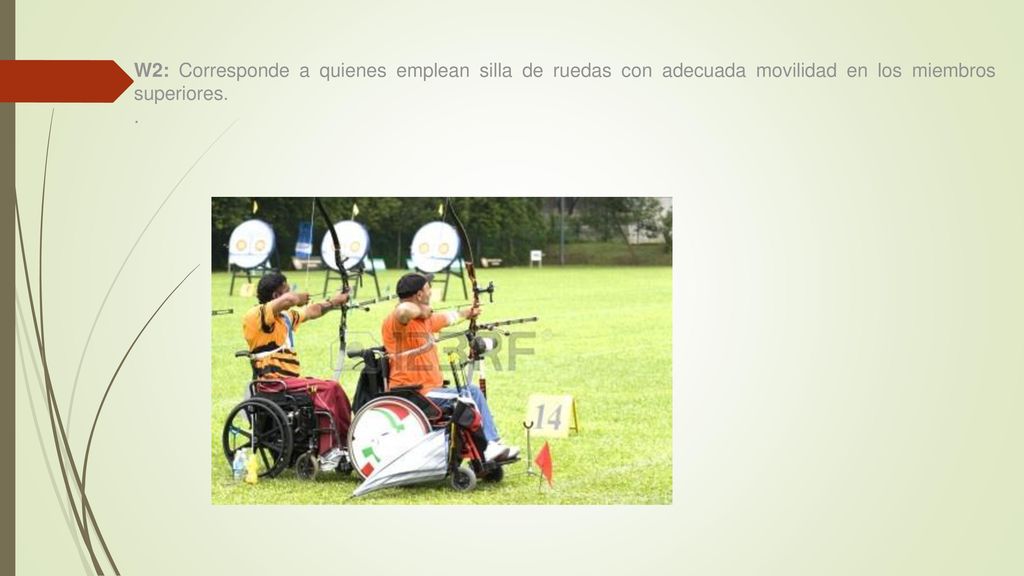 W2: Corresponde a quienes emplean silla de ruedas con adecuada movilidad en los miembros superiores.