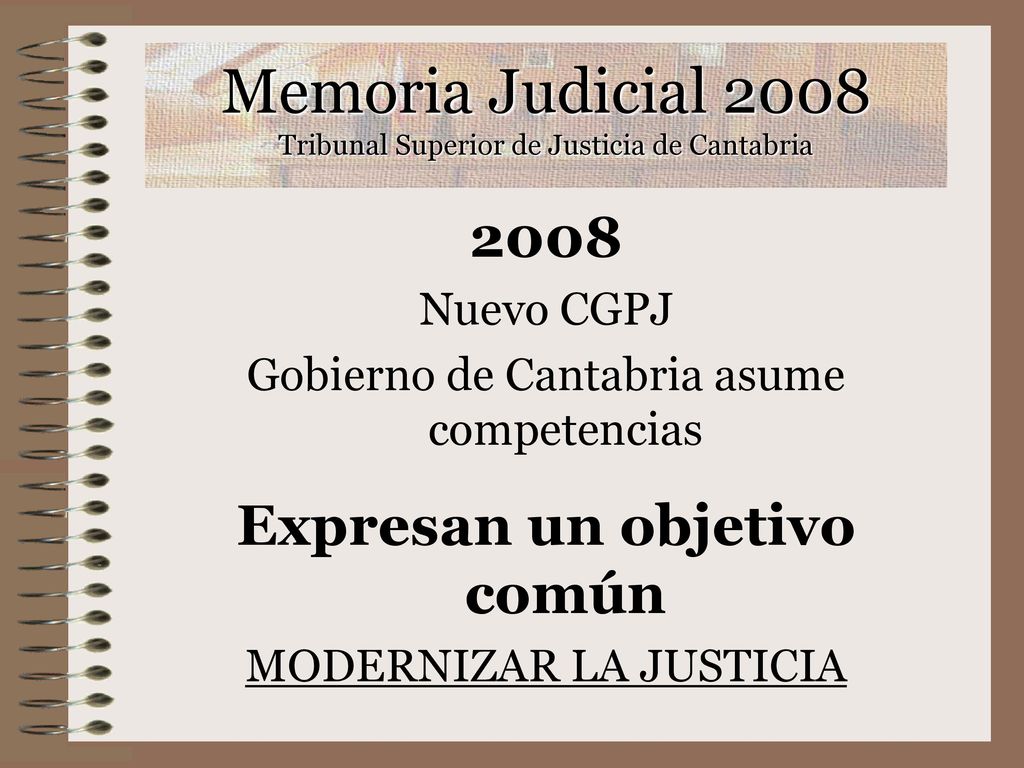 Memoria Judicial 2008 Tribunal Superior de Justicia de Cantabria