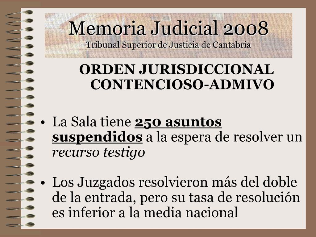 Memoria Judicial 2008 Tribunal Superior de Justicia de Cantabria