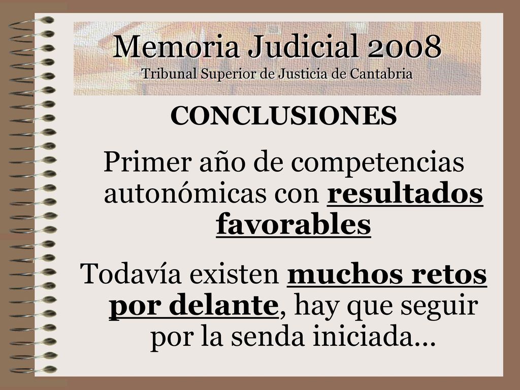 Memoria Judicial 2008 Tribunal Superior de Justicia de Cantabria
