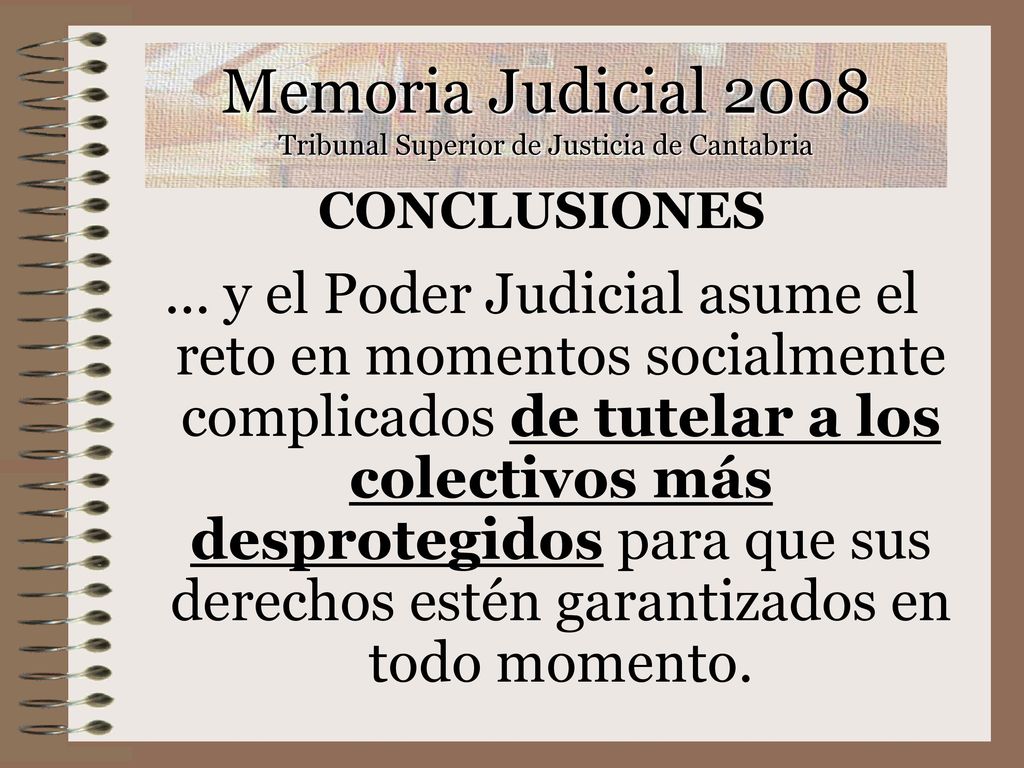 Memoria Judicial 2008 Tribunal Superior de Justicia de Cantabria