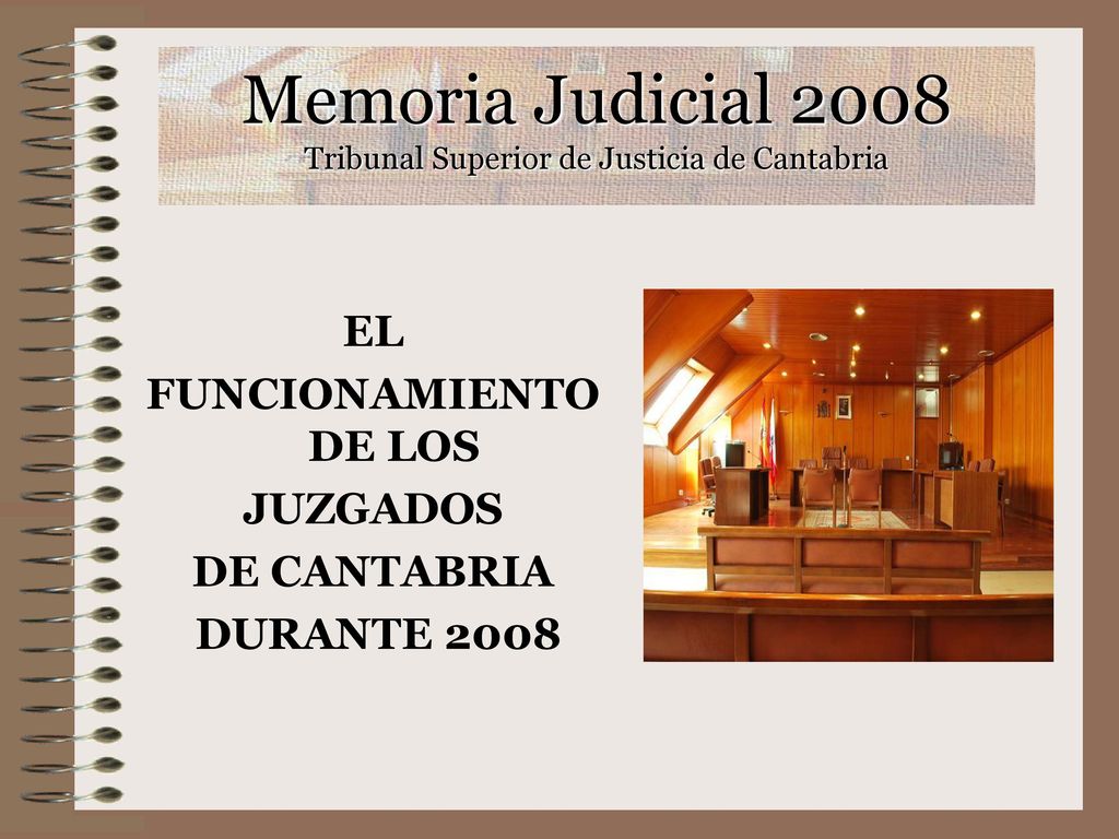 Memoria Judicial 2008 Tribunal Superior de Justicia de Cantabria