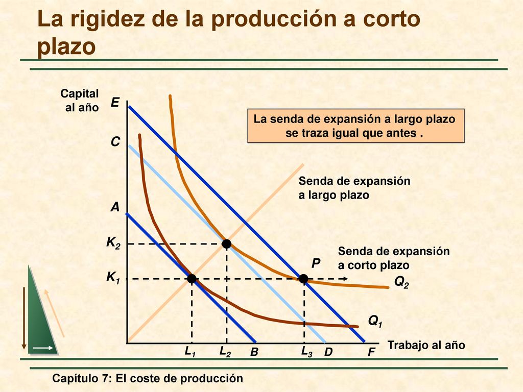 La rigidez de la producción a corto plazo