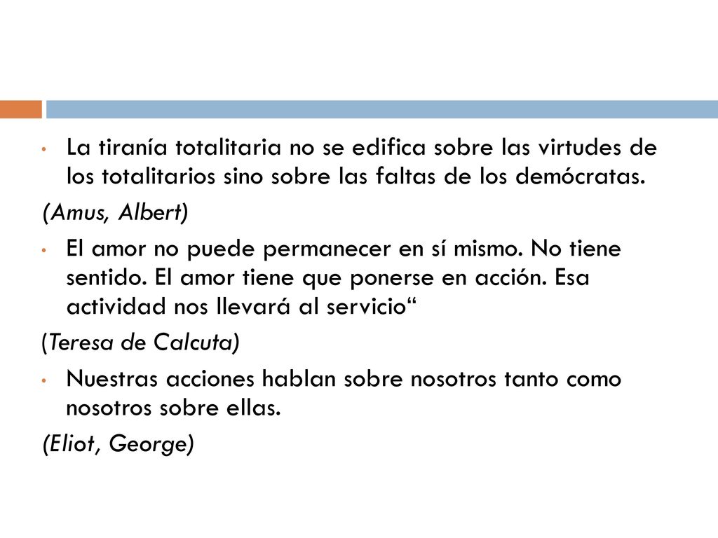 La tiranía totalitaria no se edifica sobre las virtudes de los totalitarios sino sobre las faltas de los demócratas.