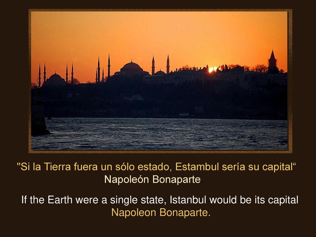 Si la Tierra fuera un sólo estado, Estambul sería su capital