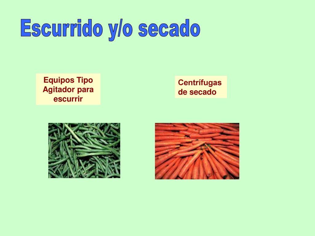 Equipos Tipo Agitador para escurrir