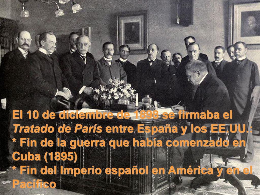 El 10 de diciembre de 1898 se firmaba el Tratado de París entre España y los EE.UU.: