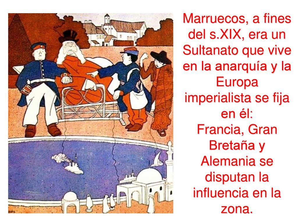 Francia, Gran Bretaña y Alemania se disputan la influencia en la zona.