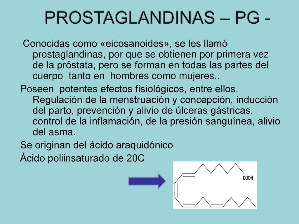 PROSTAGLANDINAS – PG -